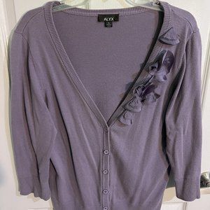 Women's Embellished Lavender Sweater
